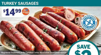 M & M Food Market Turkey sausages offer