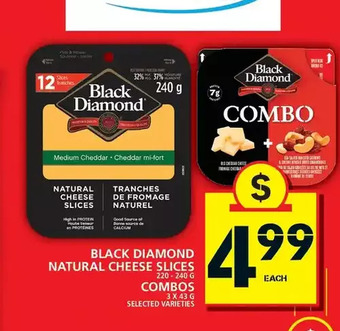 Food Basics Black diamond natural cheese slices offer