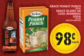 Food Basics Grace peanut punch | grace island or cool runnings soda offer