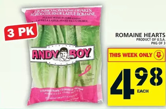 Food Basics Romaine hearts offer