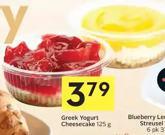 Foodland Greek yogurt cheesecake offer