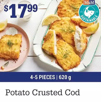 M & M Food Market Potato crusted cod offer