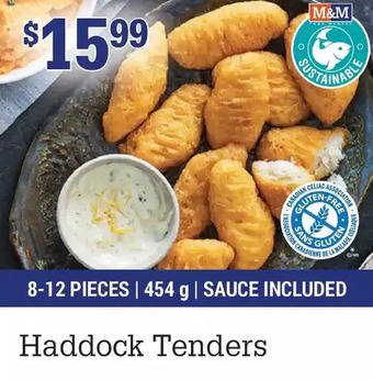 M & M Food Market Haddock tenders offer