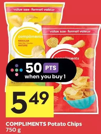 Foodland Compliments potato chips offer