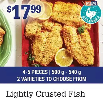 M & M Food Market Lightly crusted fish offer