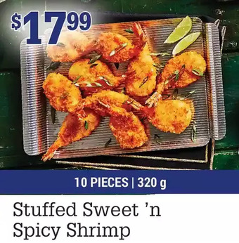 M & M Food Market Stuffed sweet 'n spicy shrimp offer