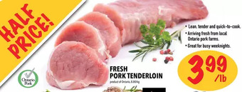 Farm Boy Fresh pork tenderloin offer