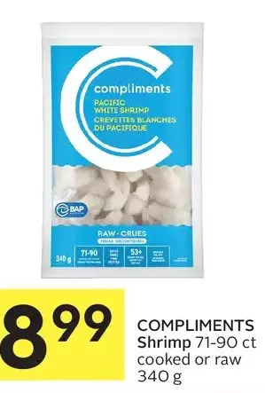 Foodland Compliments shrimp offer