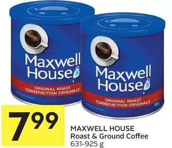 Foodland Maxwell house roast & ground coffee offer