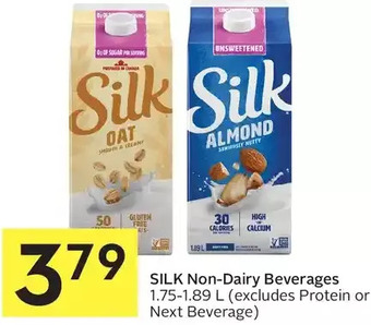 Foodland Silk non-dairy beverages offer
