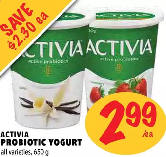 Farm Boy Activia probiotic yogurt offer