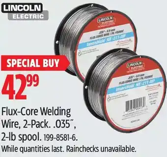 Canadian Tire Flux-core welding wire offer