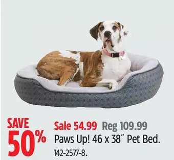 Canadian Tire Paws up! 46 x 38" pet bed offer