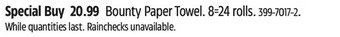 Canadian Tire Bounty paper towel offer