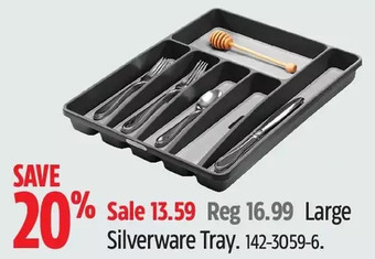 Canadian Tire Large silverware tray offer