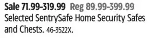 Canadian Tire Sentrysafe home security safes and chests offer
