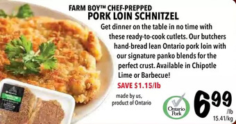 Farm Boy Farm boy chef-prepped pork loin schnitzel offer