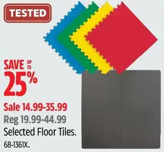 Canadian Tire Floor tiles offer
