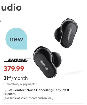 Staples Bose quietcomfort noise cancelling earbuds ii offer