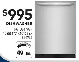 Lowe's Frigidaire dishwasher offer