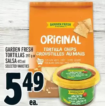 Metro Garden fresh tortillas or salsa offer