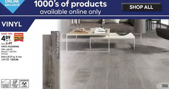 Lowe's Mono serra vinyl flooring offer