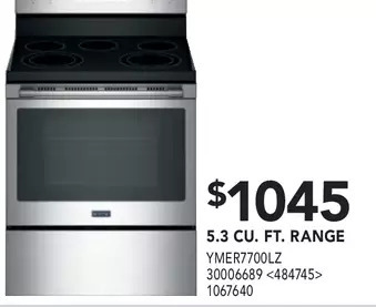 Lowe's Maytag 5.3 cu. ft. range offer