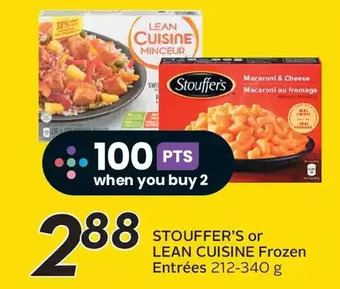 Sobeys Urban Fresh Stouffer's or lean cuisine frozen entrées offer
