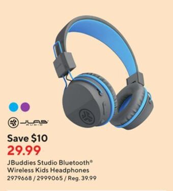 Staples Jlab jbuddies studio bluetooth wireless kids headphones offer