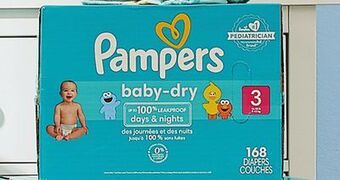Walmart Pampers baby-dry diapers offer