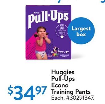 Walmart Huggies pull-ups econo training pants offer