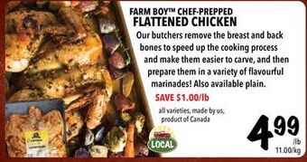 Farm Boy Farm boy™ chef-prepped flattened chicken offer