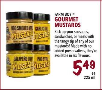 Farm Boy Farm boy™ gourmet mustards offer