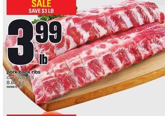 Zehrs Markets Pork back ribs, 2's offer