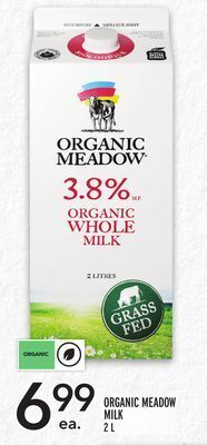 Metro Organic meadow milk offer