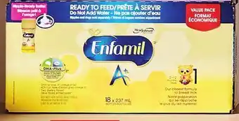 Walmart Enfamil a+, a+ ready to feed offer