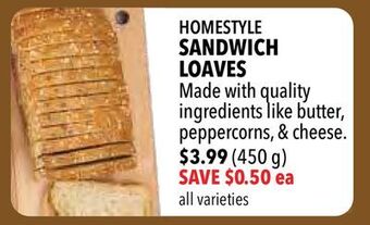 Farm Boy Homestyle sandwich loaves offer