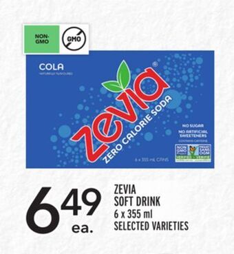 Metro Zevia soft drink offer