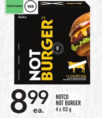 Metro Notco not burger offer