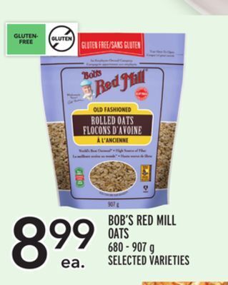 Metro Bob's red mill oats offer