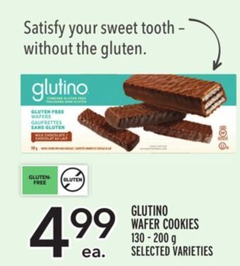 Metro Glutino wafer cookies offer