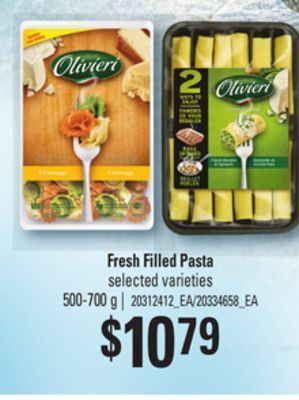 Zehrs Markets Fresh filled pasta offer