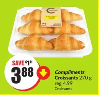 FreshCo Compliments croissants 270 g offer