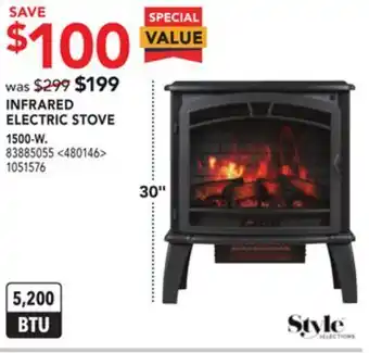 RONA Style selections infrared electric stove 30" offer