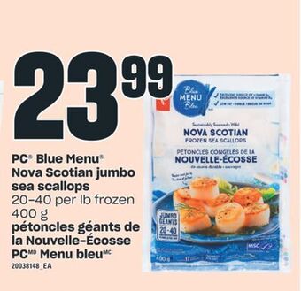 Valu-mart Pétoncles géants de la nouvelle-écosse pc menu bleu, 400 g offer
