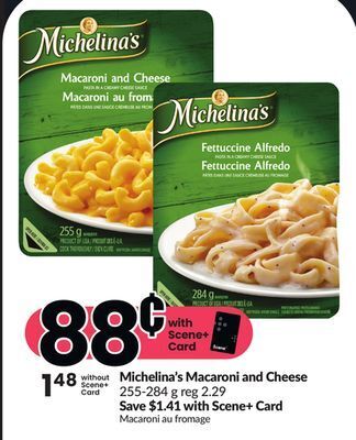 FreshCo Michelina's macaroni and cheese 255-284 g offer