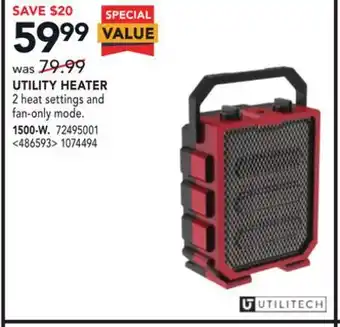 RONA Utilitech utility heater offer
