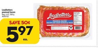 Giant Tiger Leadbetters peameal bacon offer