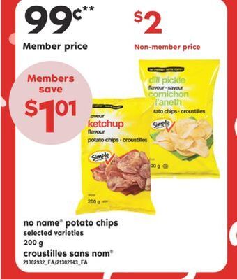 Valu-mart Croustilles sans nom® 200 g offer