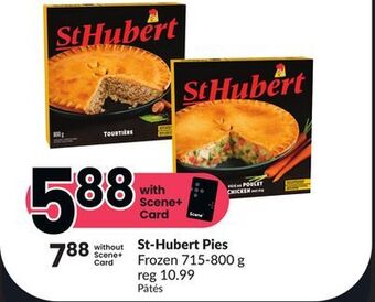 Chalo FreshCo St-hubert pies frozen 715-800 g offer